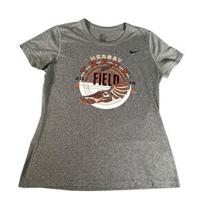 Hersey Track and Field  Nike Dri-Fit Short Sleeve Shirt Women's Gray Size Large